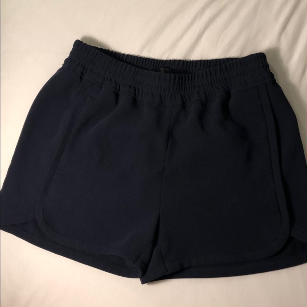 J.Crew Crepe Pull-On Navy Shorts